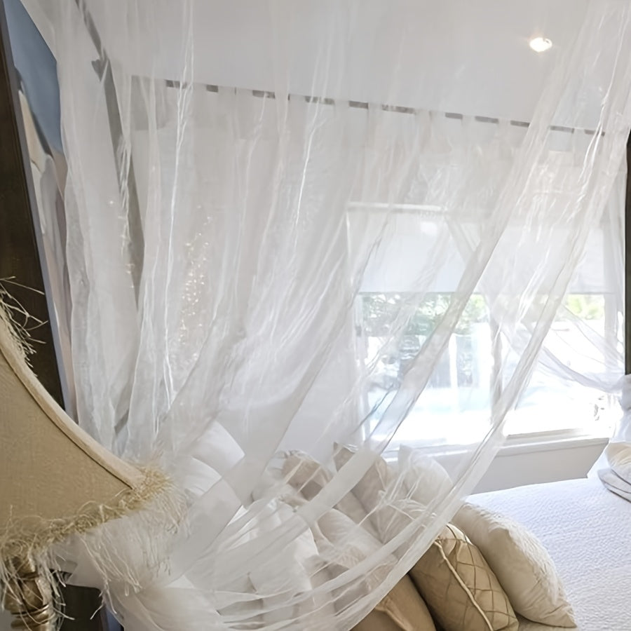 Туристическая кемпинговая сетка-тент 1 шт. с большим пространством и 15-ю зашифрованными квадратными ячейками москитной сетки. Подходит для гамаков, кемпинга, спальни и двора. Доступна в 4 размерах и легка в установке.