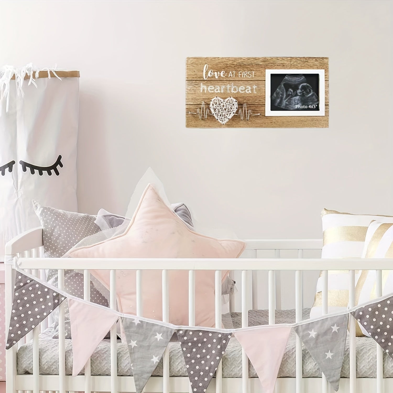 Wooden Picture Frame for Ultrasound Photos Baby Gift Memorial 8x10