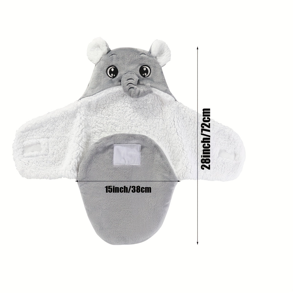 Baby Swaddle Blanket Flannel Warm Soft Sleeping Bag for Newborns and Infants