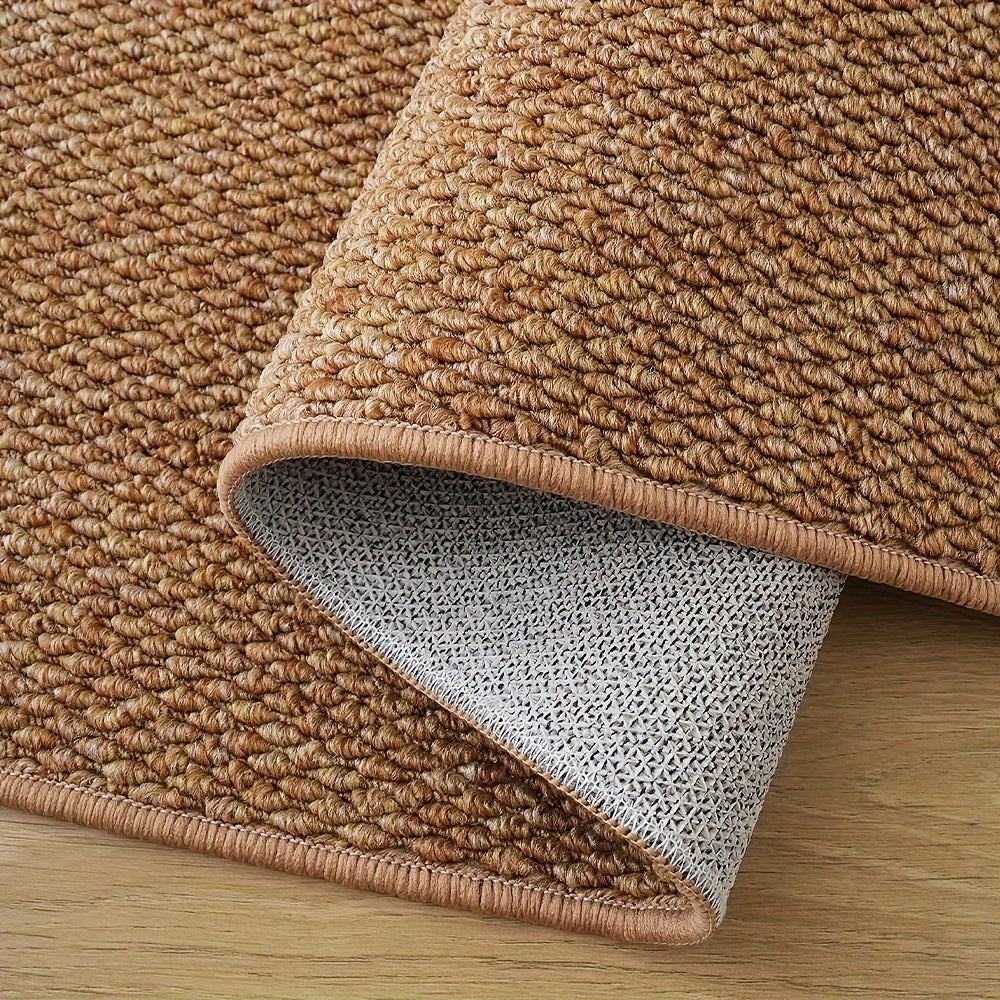 Коричневый коврик для входной двери — устойчивый к пятнам, легко чистящийся, моющийся и нескользящий коврик для домашнего декора — идеально подходит для прихожей, балкона или фойе