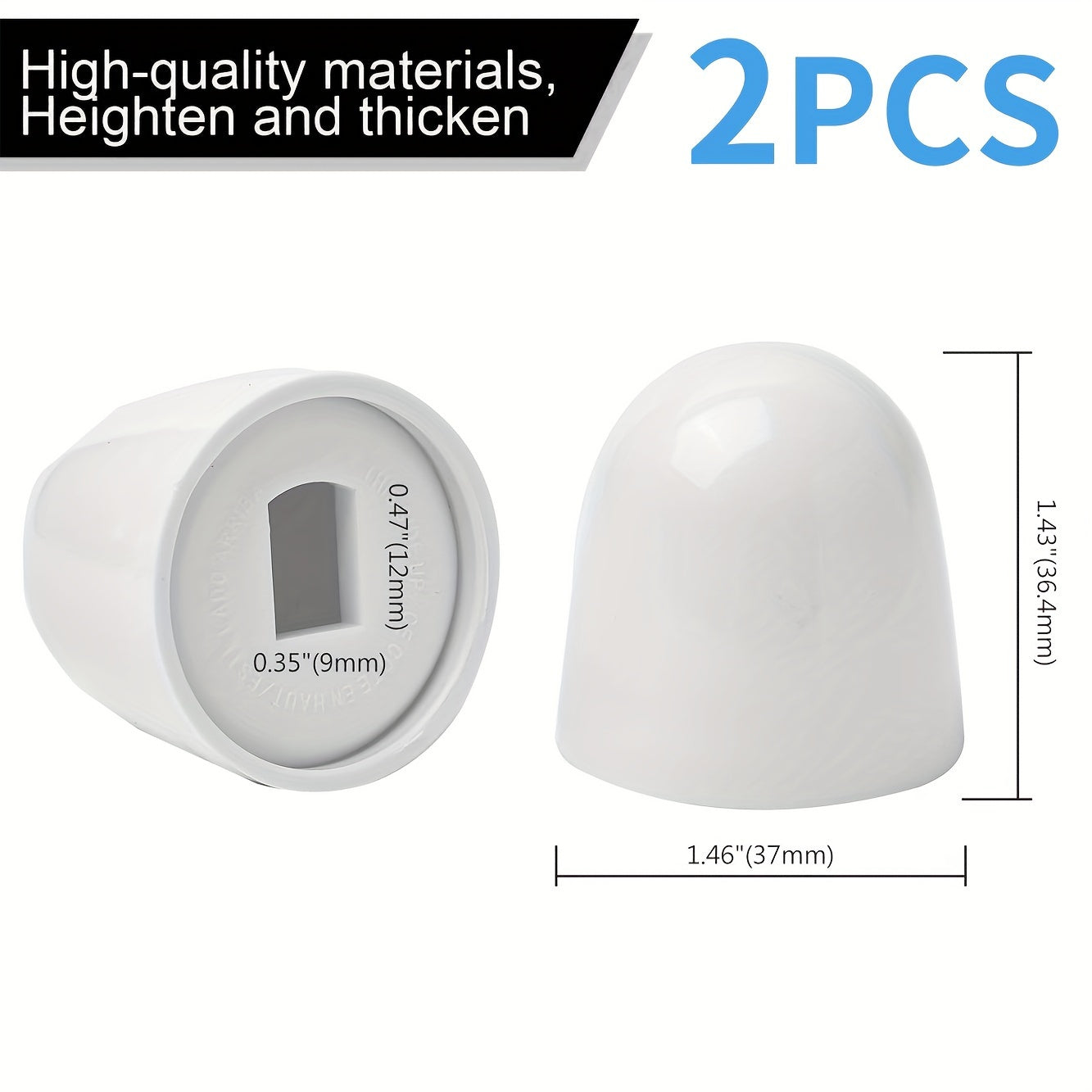 2-chi qism oq tualet bolt qopqog'i plastik oson o'rnatiladigan yuvinishlar