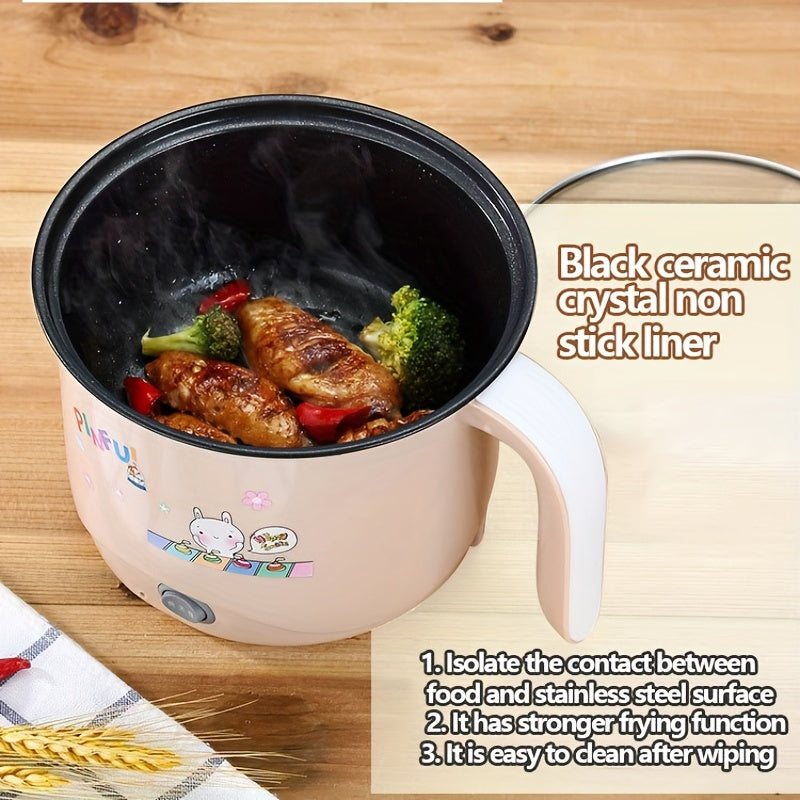 1.8L Elektrik guruch pishirgich, yotoqxona uchun, suli, makaron, issiq qozon, AU rozetkasi