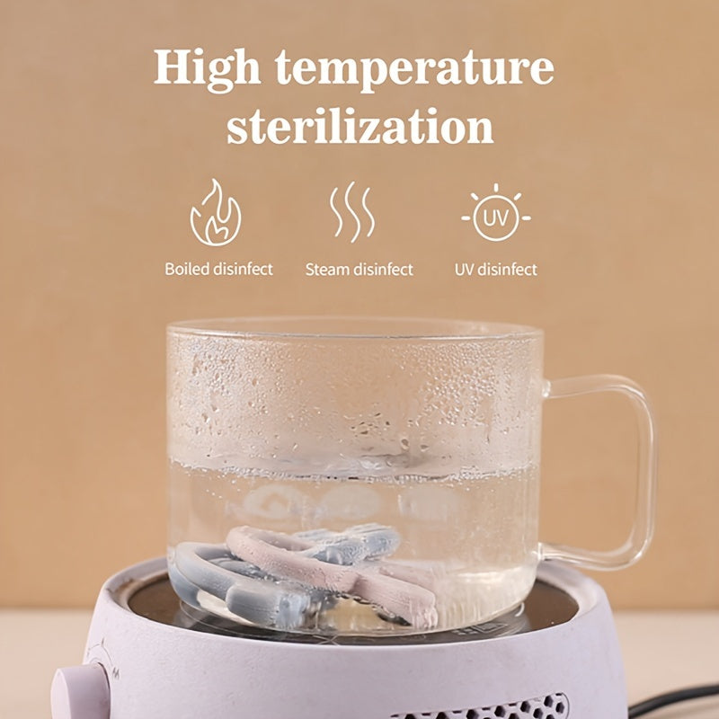 Baby Teether, Rabbit-Shaped Silicone, BPA-Free, Gentle on Gums, Soothing for Babies and Toddlers