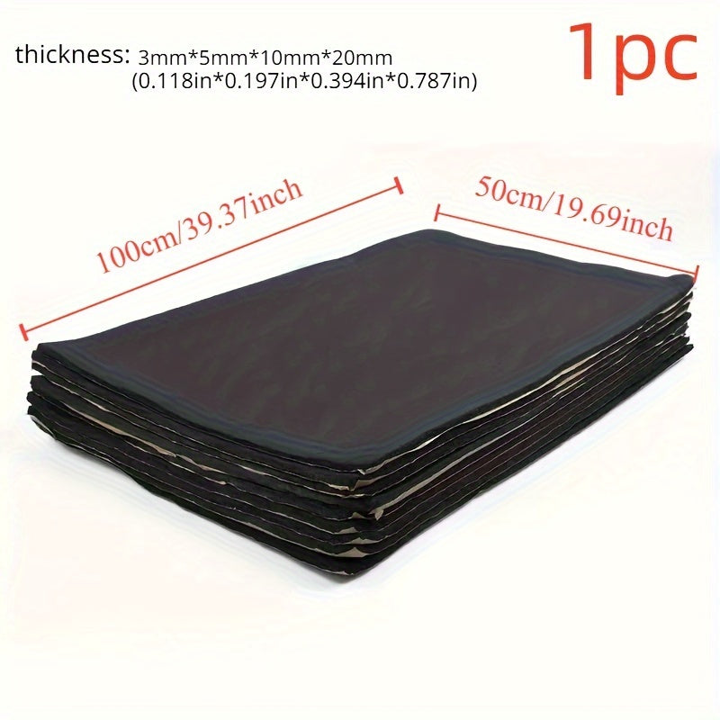 Car Sound Deadener Mat Insulation Noise Proof Firewall Heat Foam 100x50cm