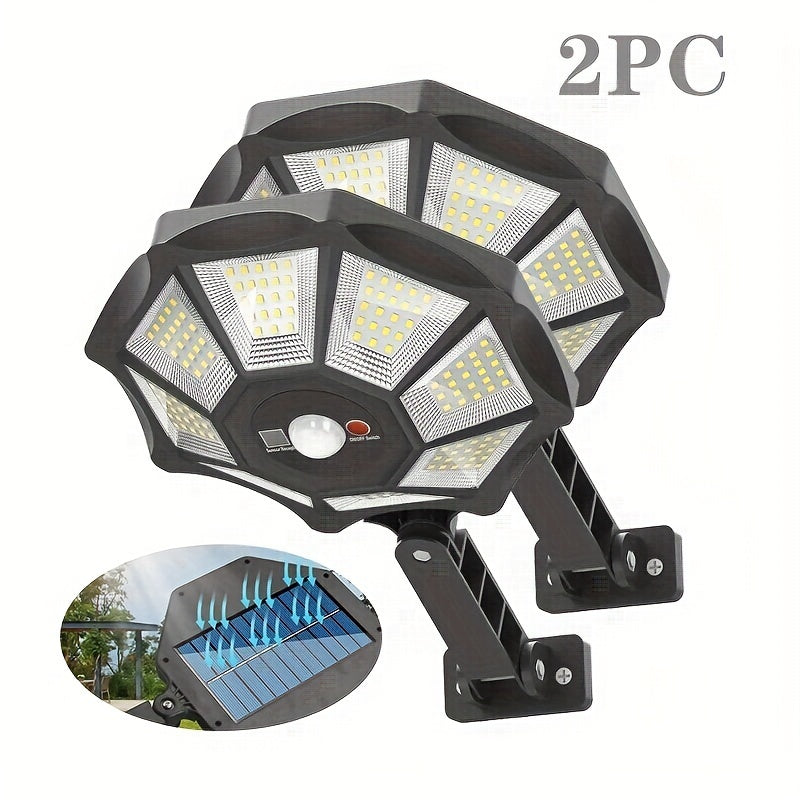 Outdoor Solar Street Light for Parking Lots with Dusk to Dawn, Motion Sensor, LED