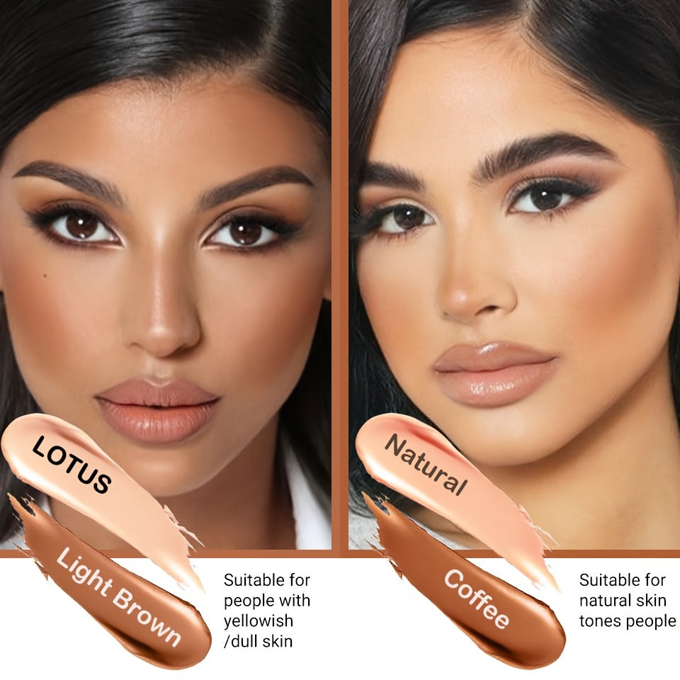 2 Pack Contour Stick Makeup Set Concealer Highlighter with Squalane