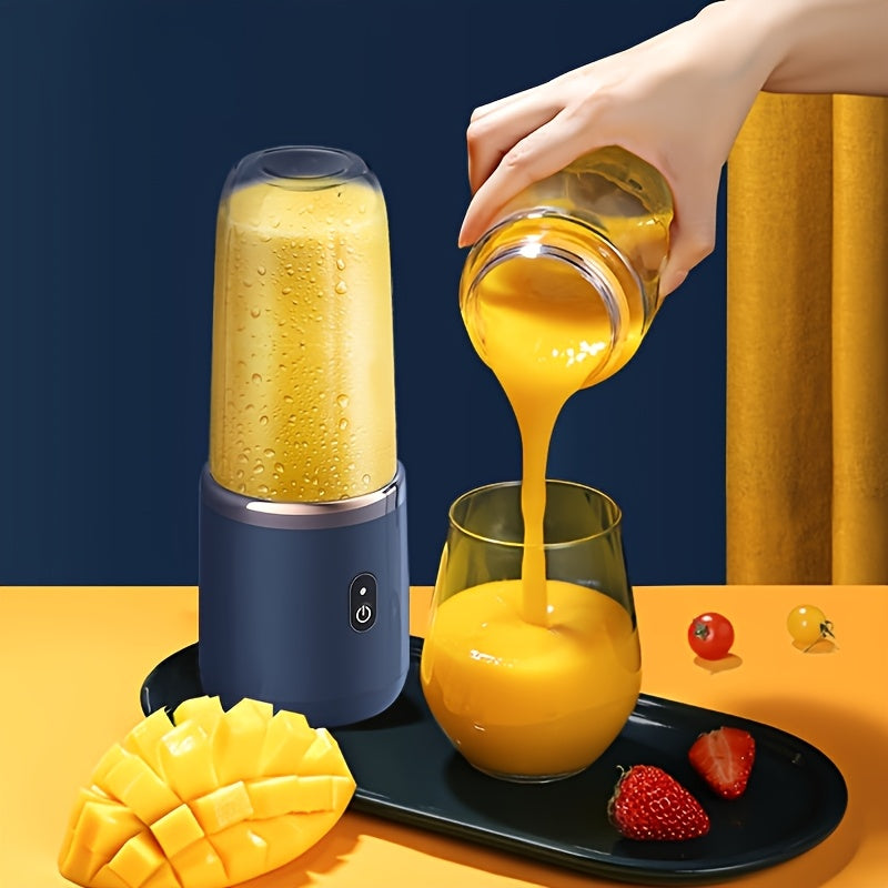 Portable Personal Blender with 2 Cups 13.5oz USB Rechargeable Fruit Smoothie Maker