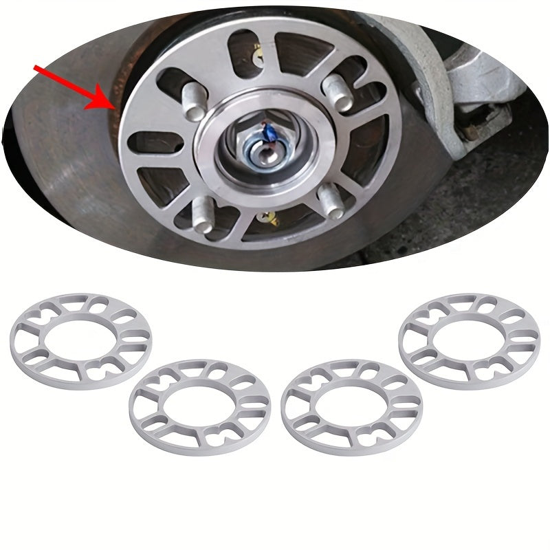 Universal Aluminum Wheel Spacer Shims Kit 3mm 5mm 8mm 10mm for Cars