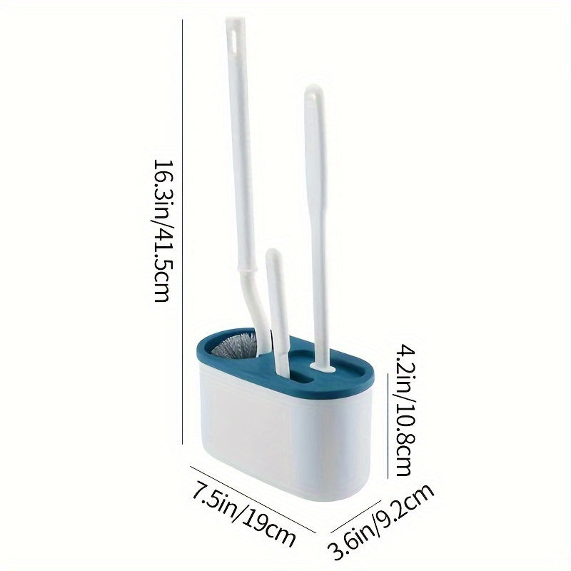 Лучший выбор: Набор для чистки туалета включает 1 S-образную щетку для туалета, 1 силиконовую насадку и 1 щетку для труднодоступных углов. Необходимые инструменты для поддержания чистоты и гигиеничности вашего туалета.