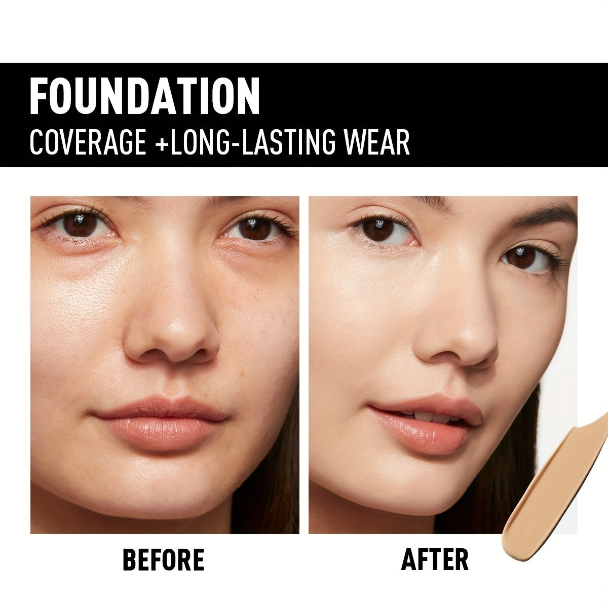Flawless Liquid Foundation Full Coverage Waterproof Long-Lasting Concealer