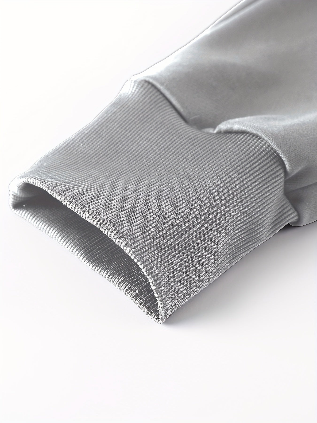 Men's Polyester Tracksuit Set with Long Sleeve Zip-Up Jacket and Joggers for Casual Outdoor Activities