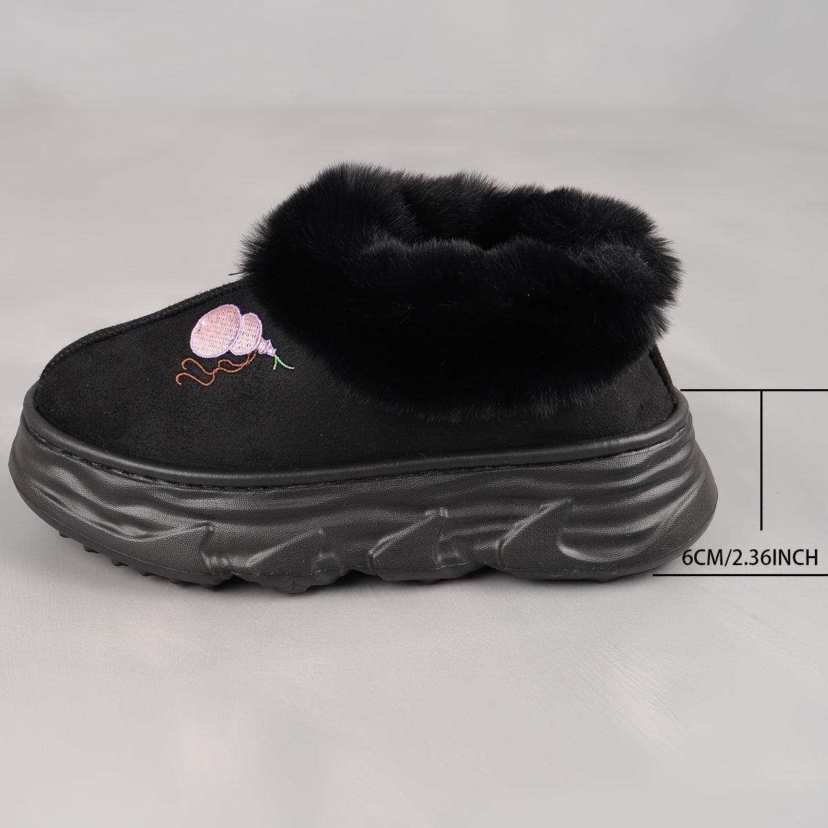 Unisex Faux Fur Lined Slip-On Winter Snow Boots for Men and Women