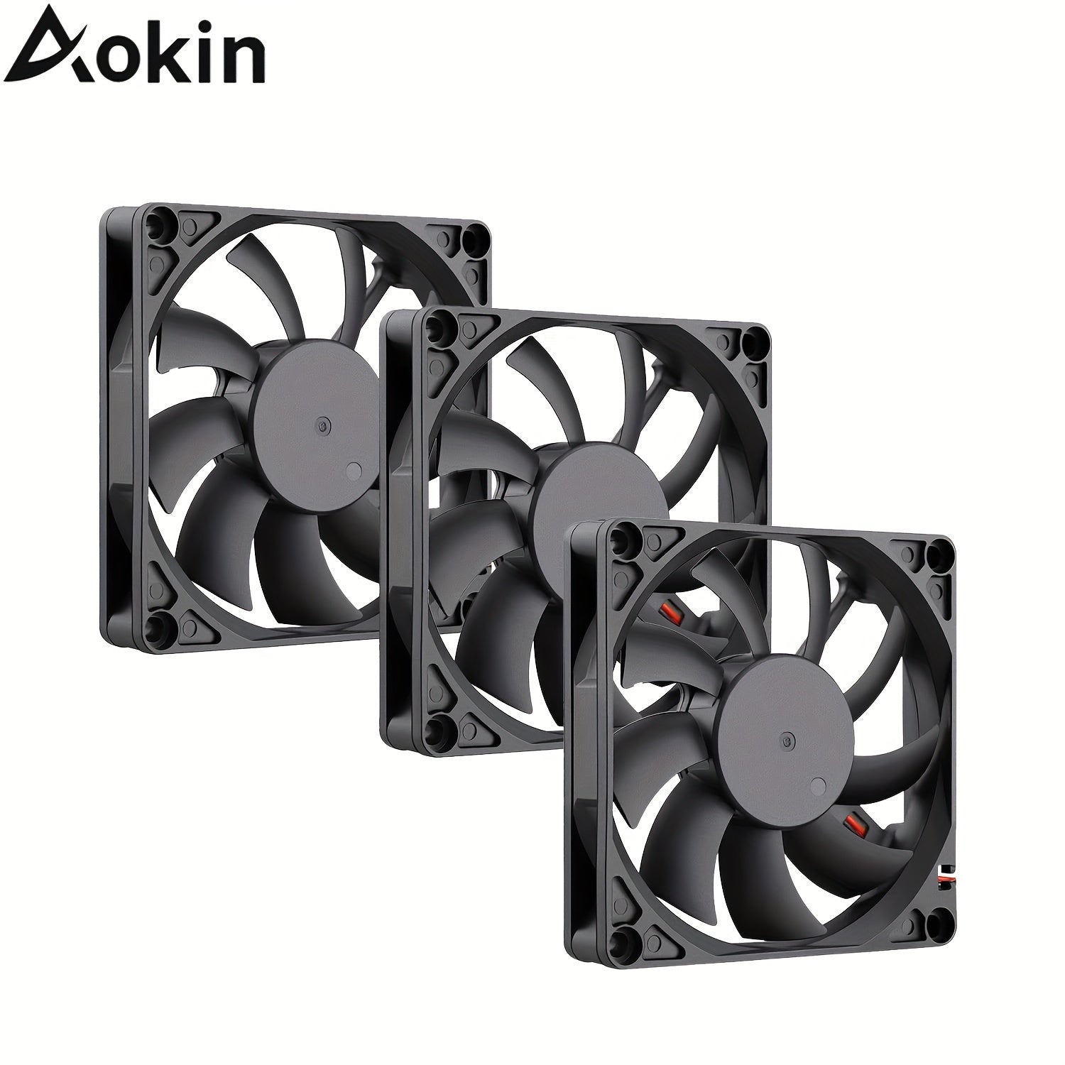 3 Pack 80mm Computer Cooling Fans 12V 24V CPU Cooler Case Fans