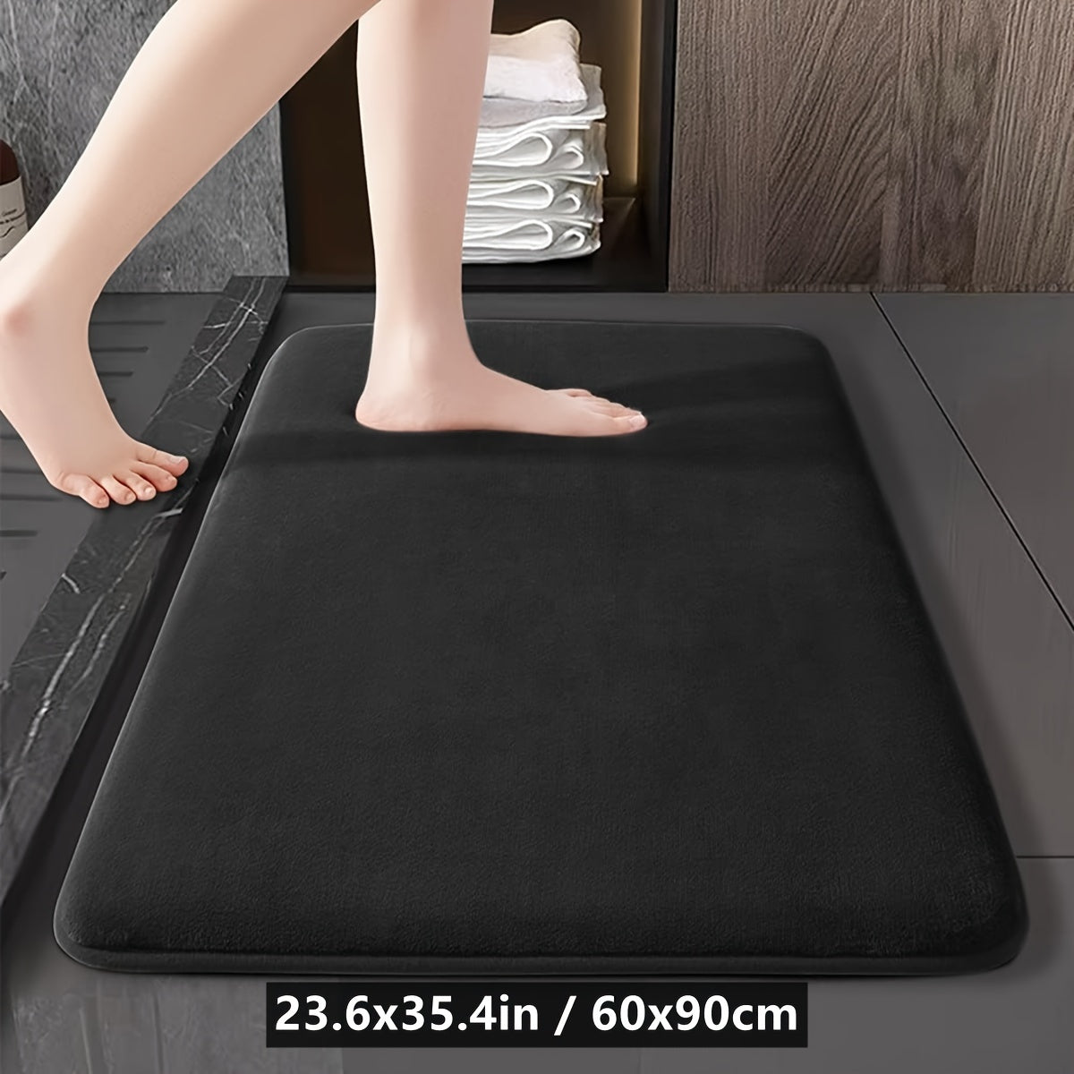 Alfombra absorbente antideslizante para baño, entrada de cocina, suave y cómoda, grande