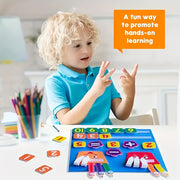 Felt Number Toy for Kids Educational Math Aid for Counting and Motor Skills