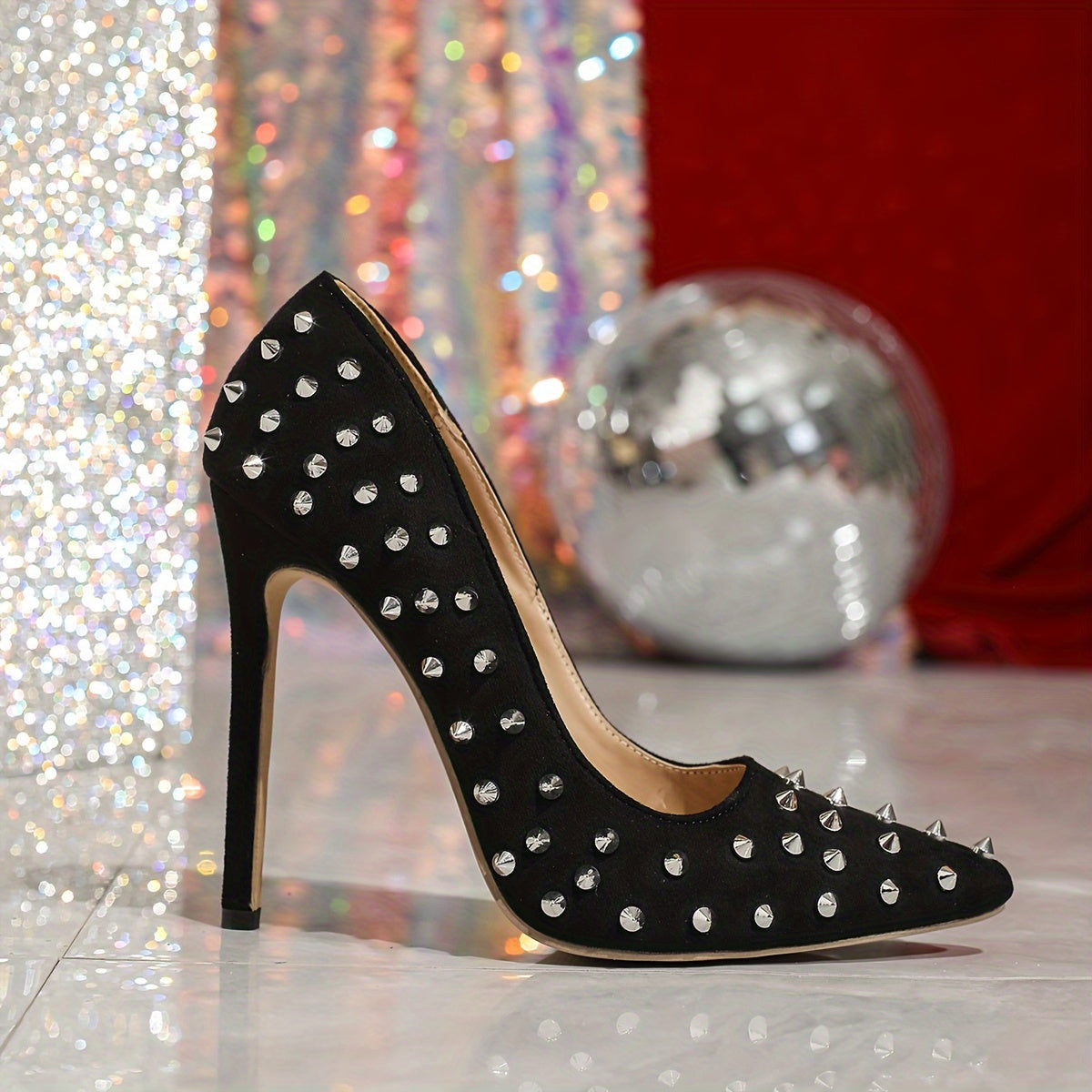 Women’s Roman Style Nail Tip Shoes 12cm Pointed Shoe Accessories