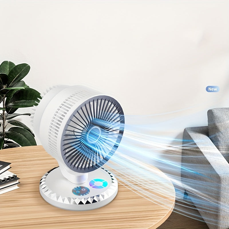 Portable USB Desktop Fan, Energy-Efficient, Adjustable Angle, Ultra-Quiet