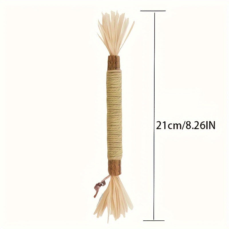 Natural Sisal Cat Chew Stick Dental Health Eco-Friendly Durable Indoor Toy