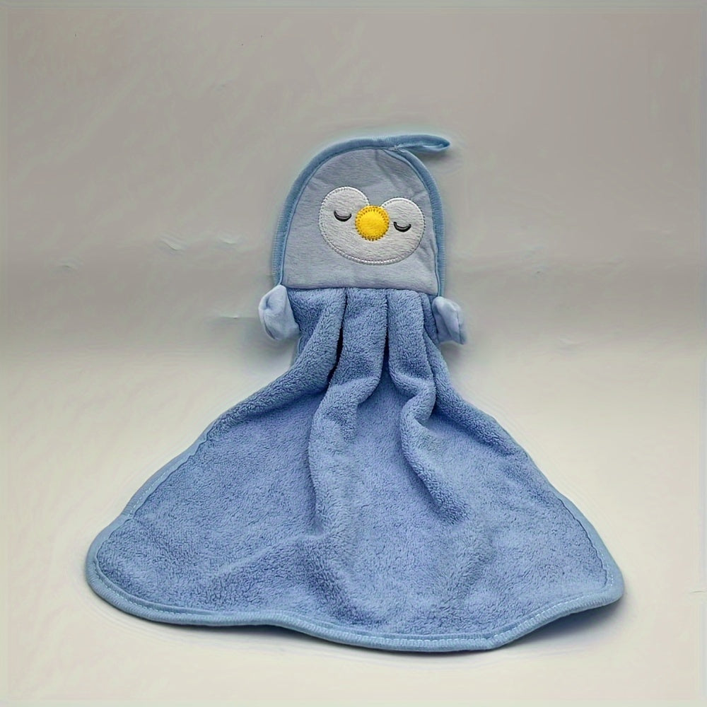 Cute Cartoon Hand Towel Soft Absorbent for Household Cleaning Bathroom Use