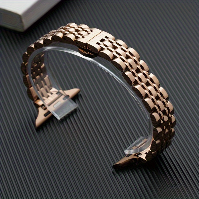 Ayollar uchun zamonaviy ingichka zanglamas po'latdan yasalgan almashtirish tasmasi, turli o'lchamdagi IWatch tasmalari va seriyalari bilan mos keladi, kumush rangda.