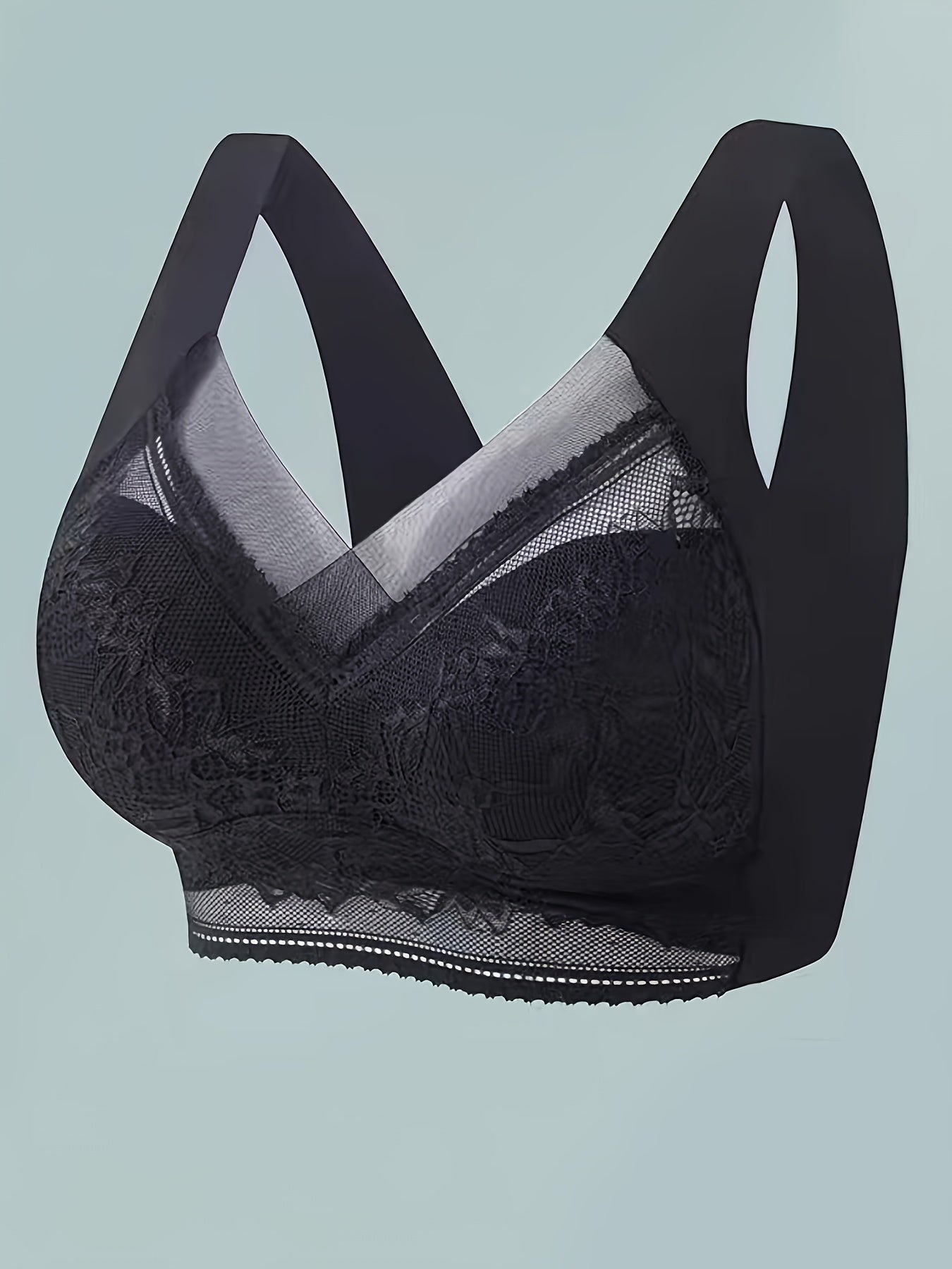 Women's Seamless One-Piece Bra with No Rims, Back Support, and Breast Binding