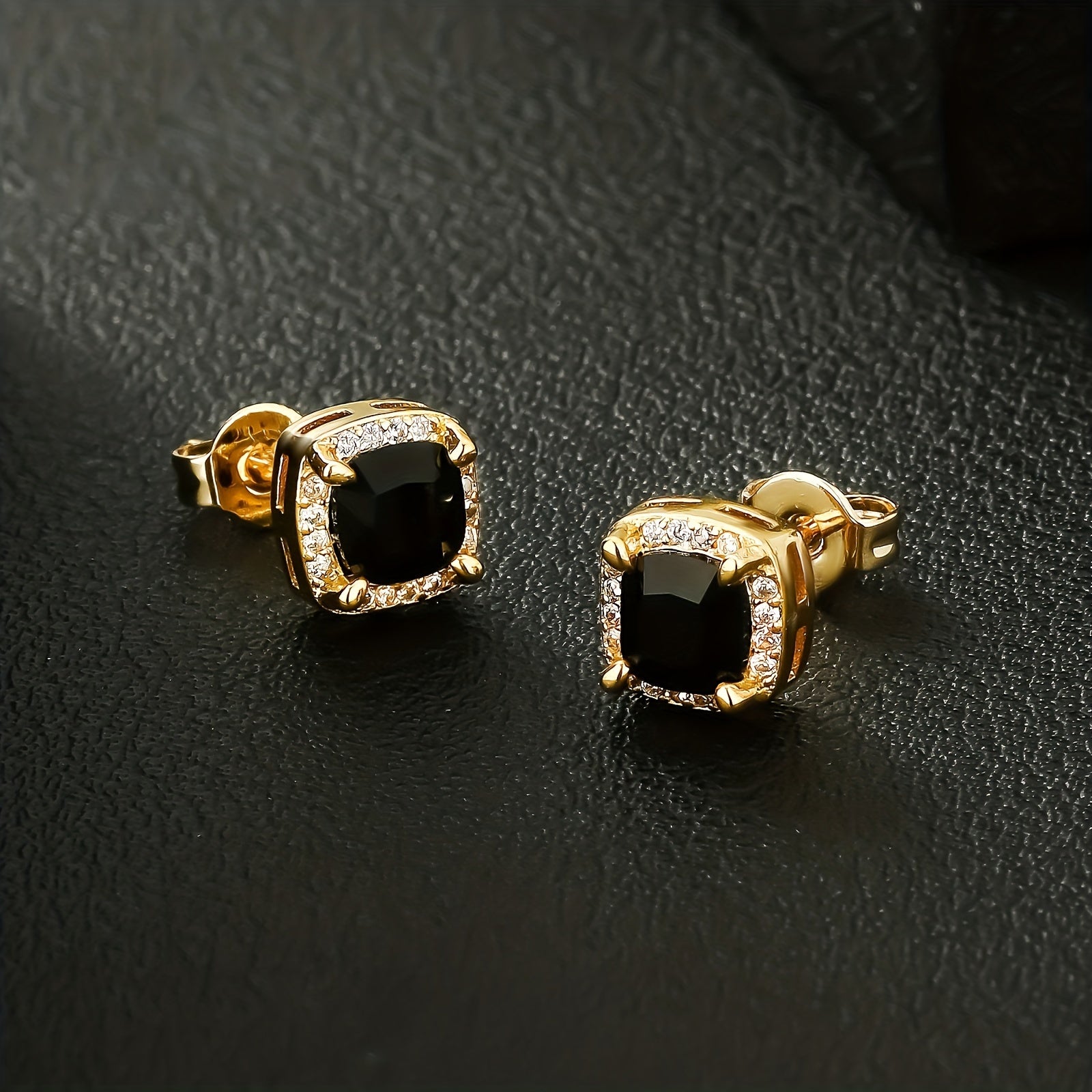 Unisex Square Retro Fashion Earrings 6mm High-Quality Jewelry Accessories