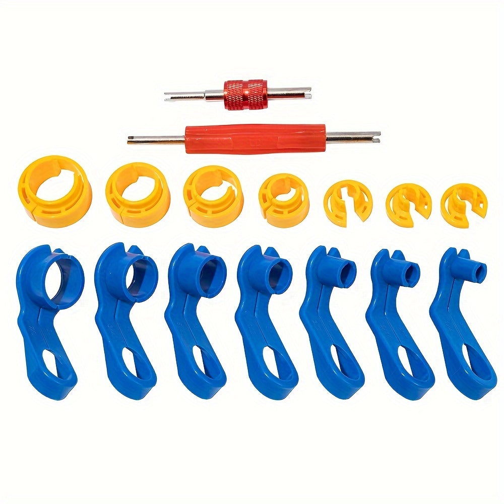 16pcs Car AC Pipe Quick Connect Tool Set Fuel Line Disconnect Remover