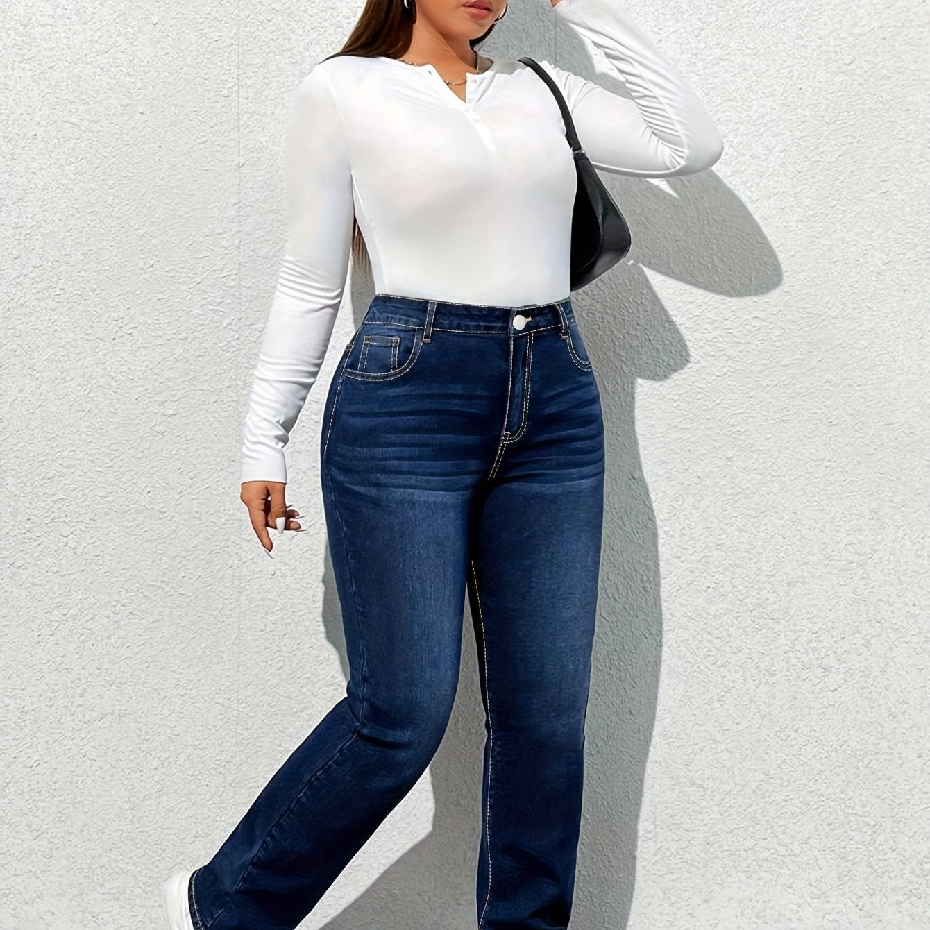 Ayollar uchun kengaytiriladigan elastik yuqori belli jinsilar, kundalik, qulay, barcha mavsumlar uchun