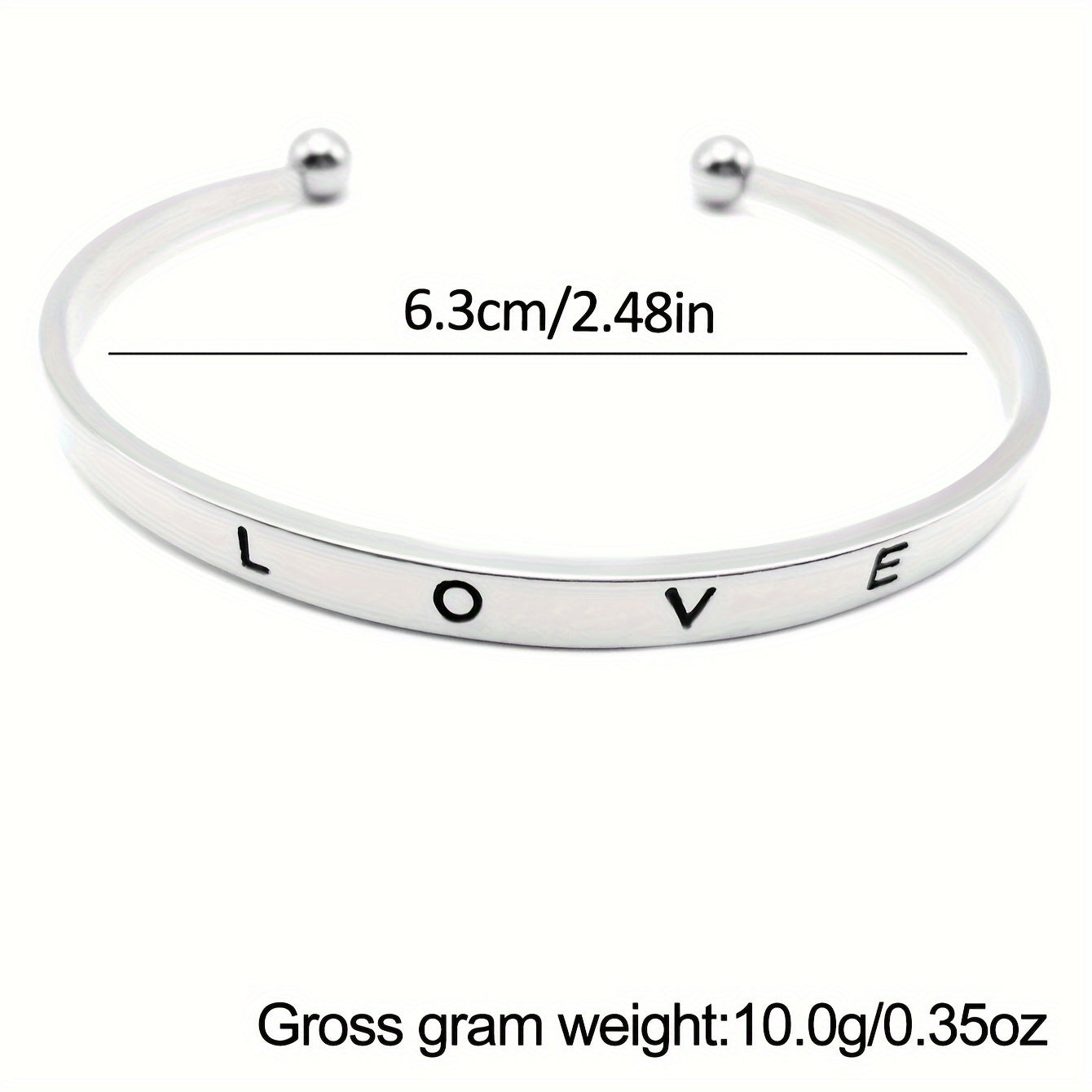 Women's Quartz Watch with Stainless Steel Band and Love Bracelet for Valentine's Day
