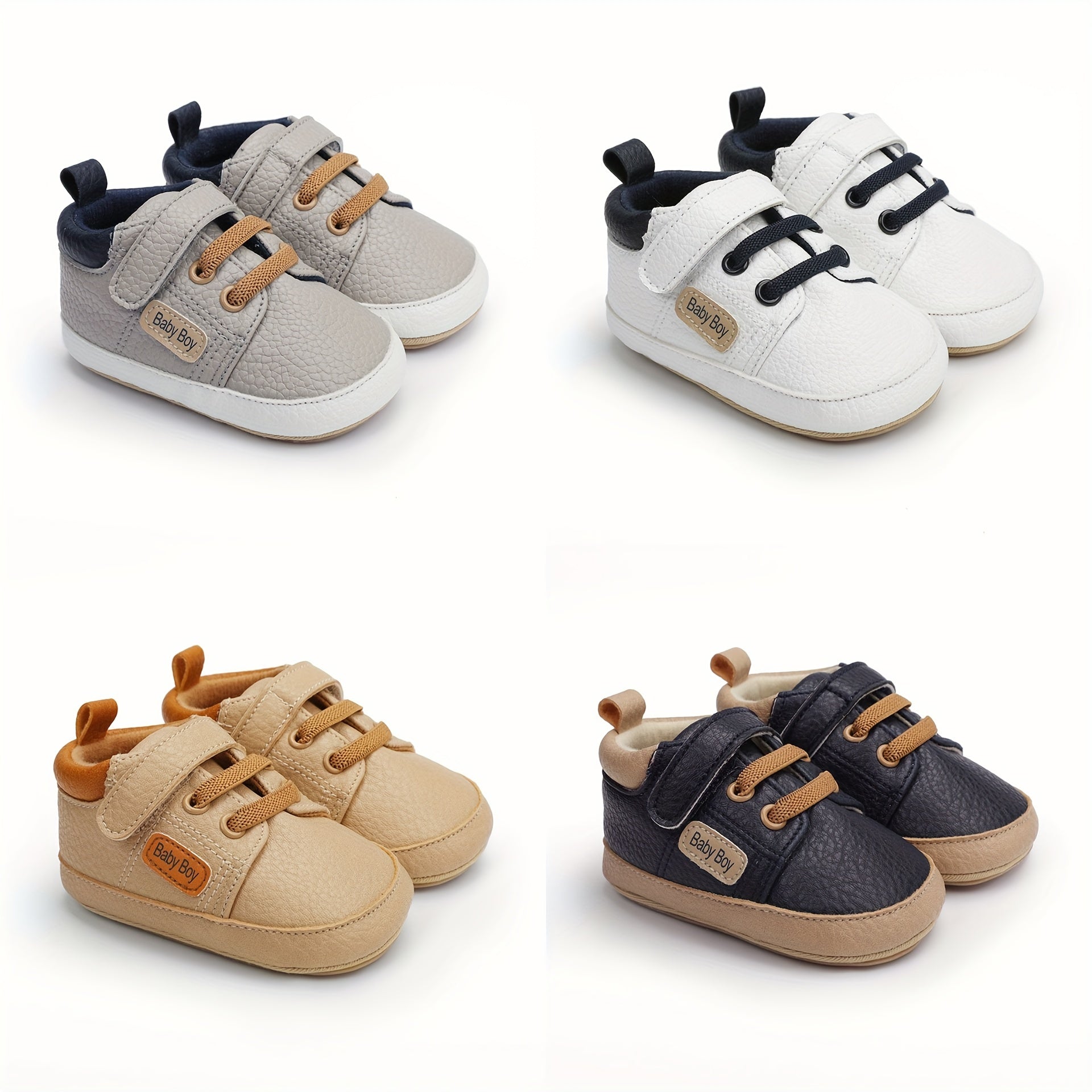 Baby Shoes 0-1 Years Spring Autumn Low Top Soft Sole Anti-Slip Solid Durable