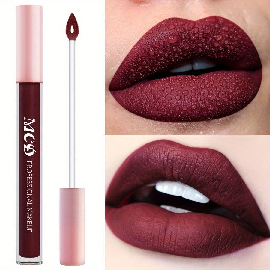 Женский водостойкий блеск для губ коричнево-рыжий стойкий