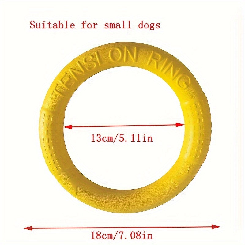 EVA Pet Flying Disc Chew Toy for Dogs Interactive Training and Teeth Cleaning Rubber