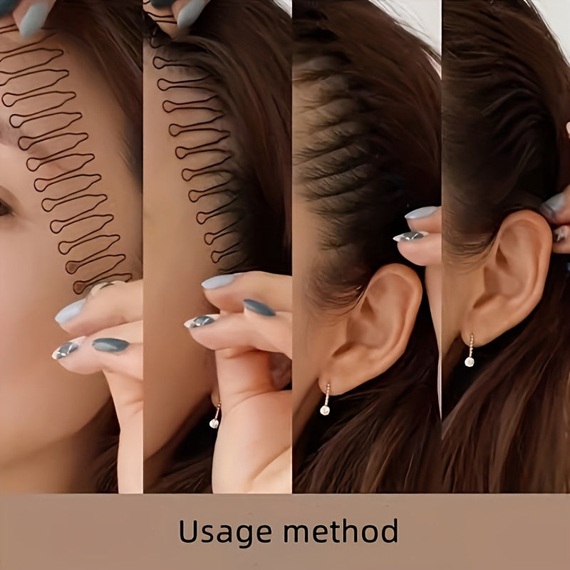 Uniseks soch ignalari 1/2/3/4/5 dona U-shakl ko‘rinmas sochni ushlab turuvchi styling asbobi