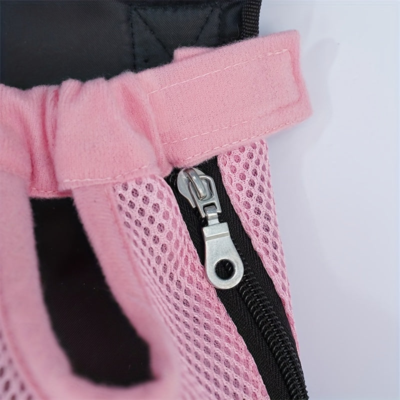 Pet Carrier Backpack for Small Cats and Dogs Breathable Woven Polyester Adjustable Straps