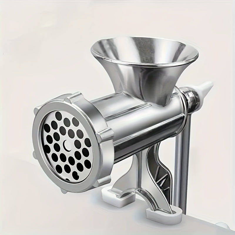 Manual Meat Grinder with Clamp, Kitchen Tool for Meat and Vegetables