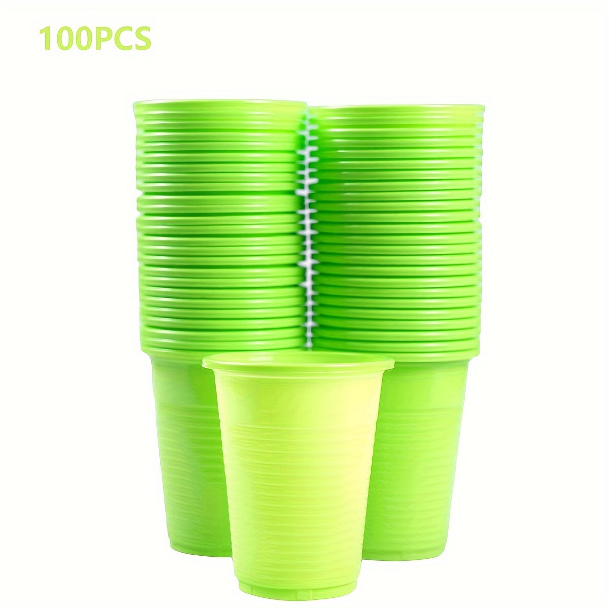 50-100 Pack 7oz Clear Plastic Cups Disposable Party Cups for Indoor Outdoor Events