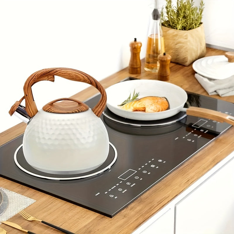 Stainless Steel Whistling Teapot for Kitchen, Dining, Camping Induction Compatible