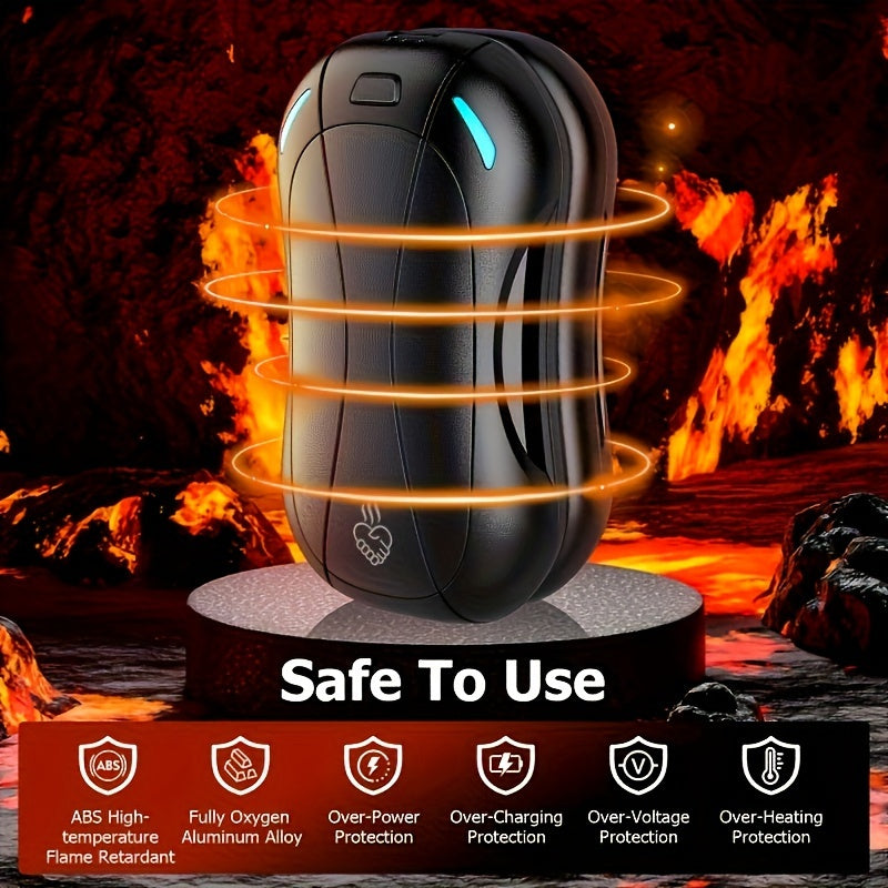 5200mAh USB Rechargeable Hand Warmer Dual Sides Portable Outdoor Winter Gift