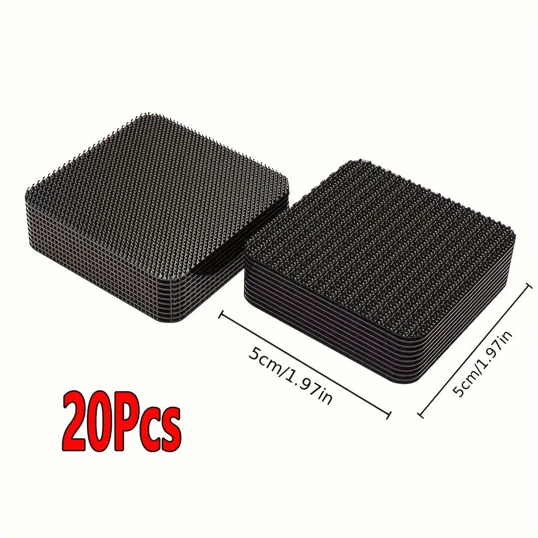 20pcs Car Carpet Tape Floor Mat Fixing Bracket Self-Adhesive Fastener Stickers