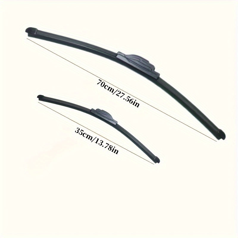 Universal U-Shaped Multi-Functional Wiper Blade Durable Dual Rubber Fit All Cars