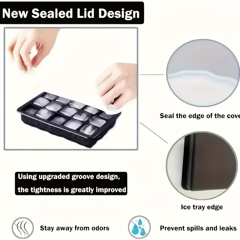Silicone muz kubi shakli 1/2/4 dona kvadrat muz shakli ichimliklar, sharbatlar va sovuq ichimliklar uchun