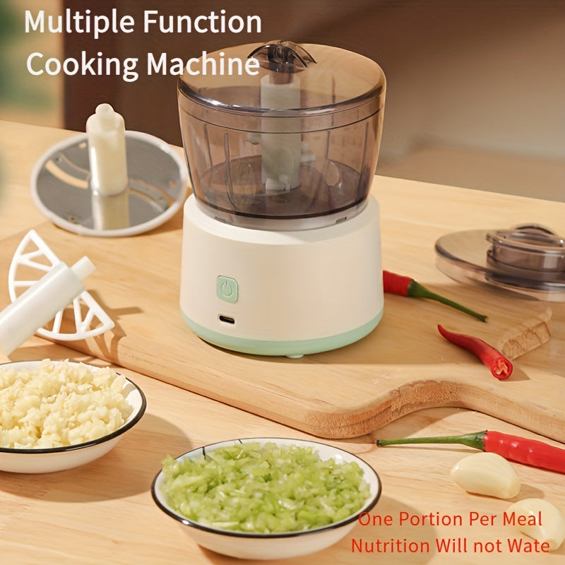 Cordless Electric Food Processor with Blender Meat Grinder Vegetable Slicer