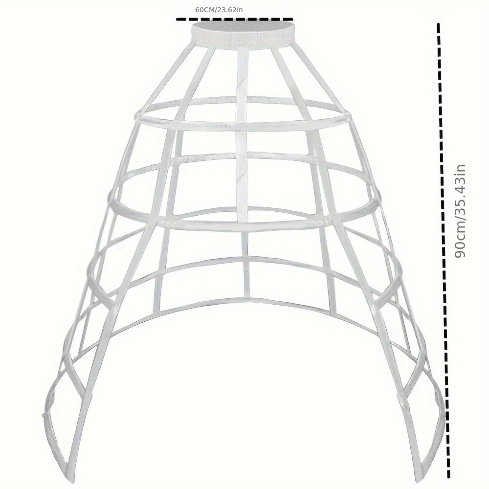 Women's Breathable Performance Underskirt with Satin Ribbons and Cut-Out Split in White and Black