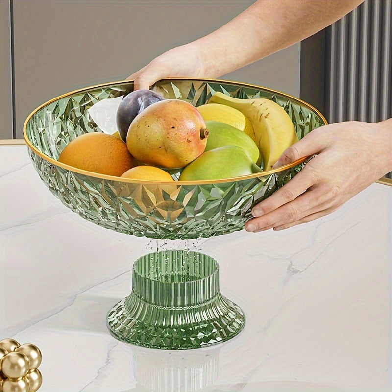 cesta de fruta de plástico con orificios de drenaje para frutas y verduras, cuenco decorativo para frutas secas y caramelos