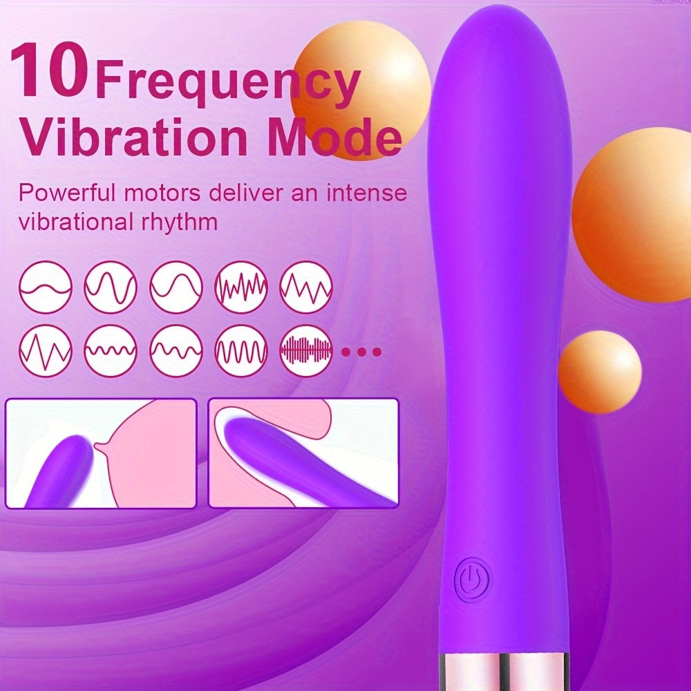 Female G-Spot Vibrator Vibrating Stick Personal Massager Waterproof 10 Frequencies