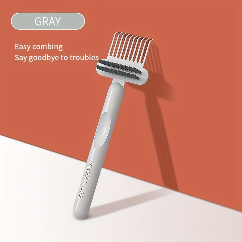 Mini Hair Brush for Curly Hair with Cleaning Claw and Airbag Comb