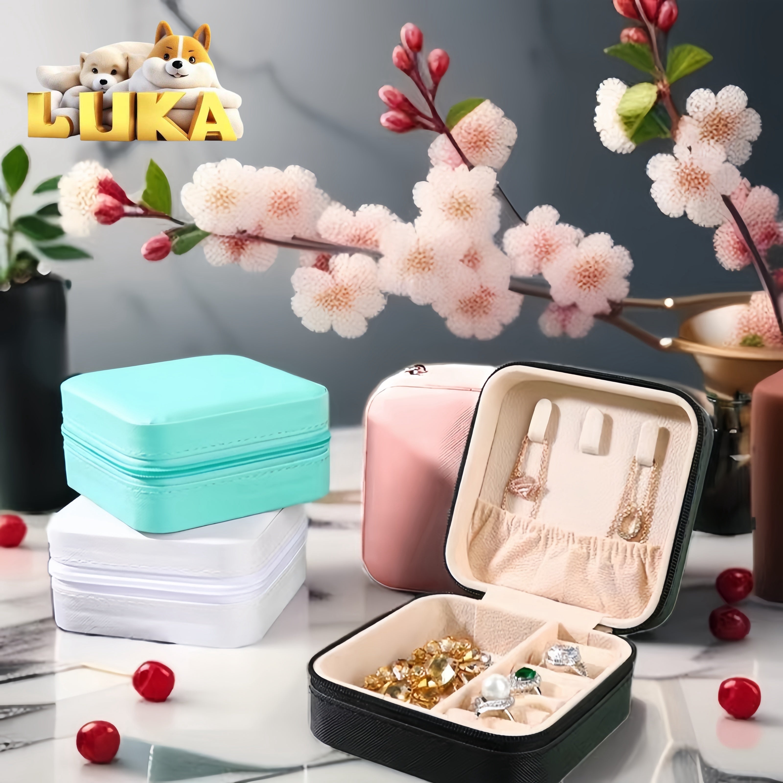 Минималистичный органайзер для украшений, дорожный кейс для ожерелий, серег, колец, ручная стирка