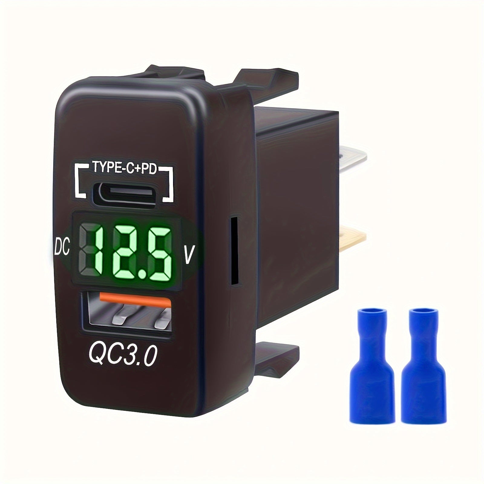 Universal Matte Finish Dual USB Charger Socket for Toyota Vehicles