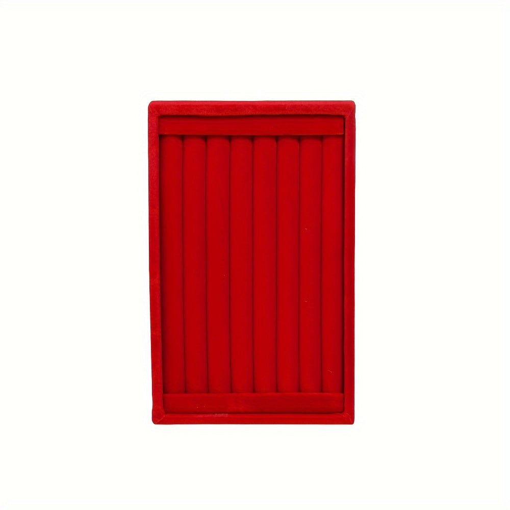 Velvet Jewelry Display Tray for Rings Earrings and Studs Organizer Storage