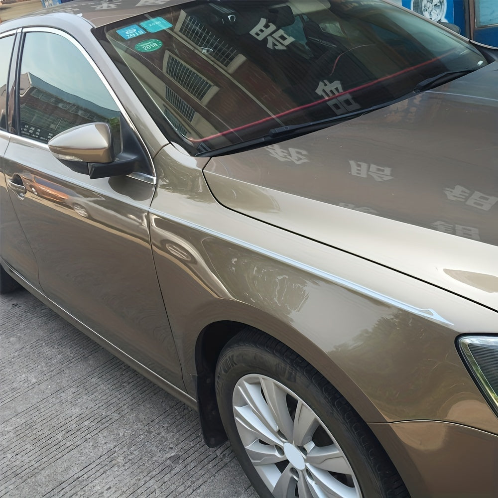 Qora va oq vinil avtomobil chiziqli stiker 385.8 dyuym, suv o'tkazmaydigan, UVga chidamli